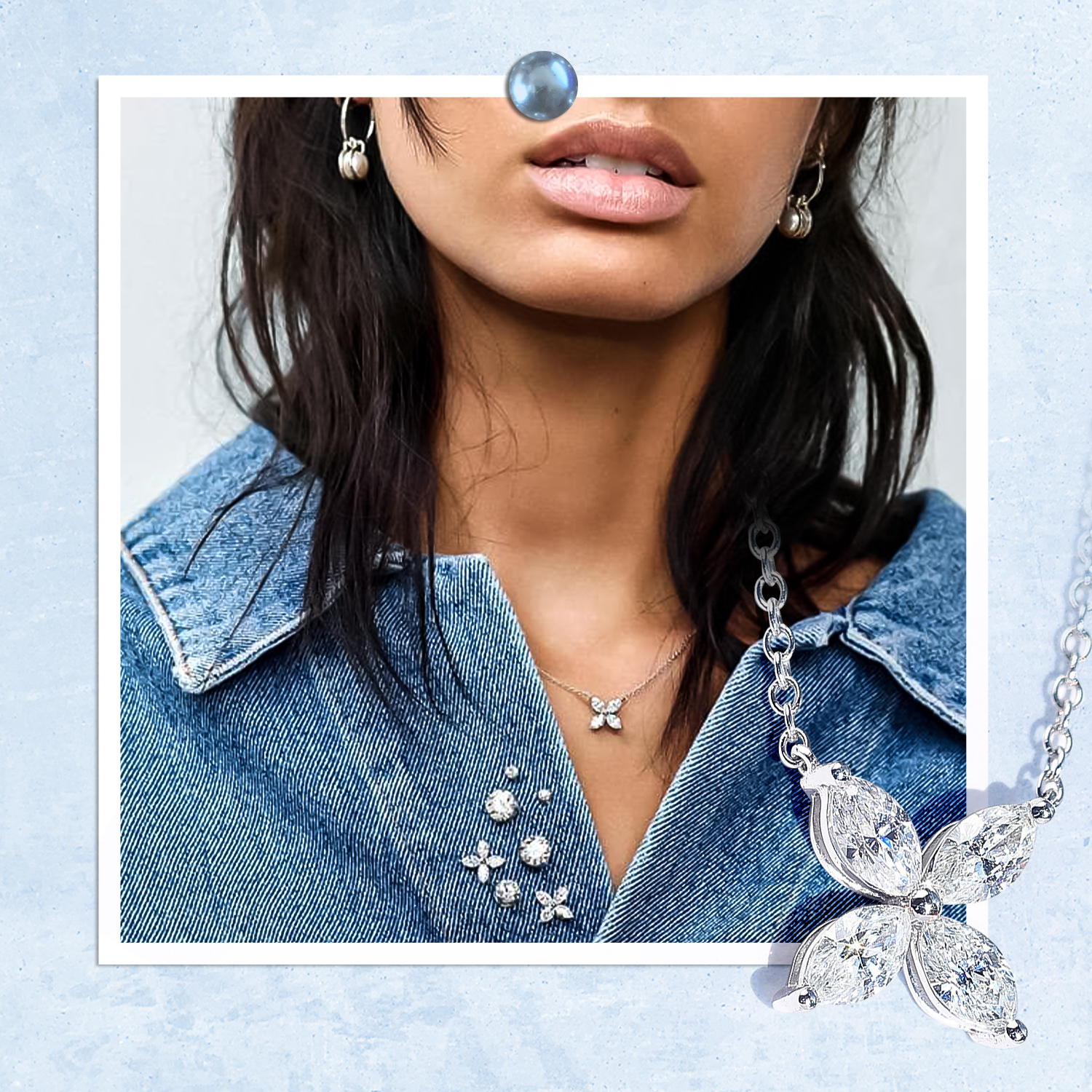 天然钻石的早春时髦经