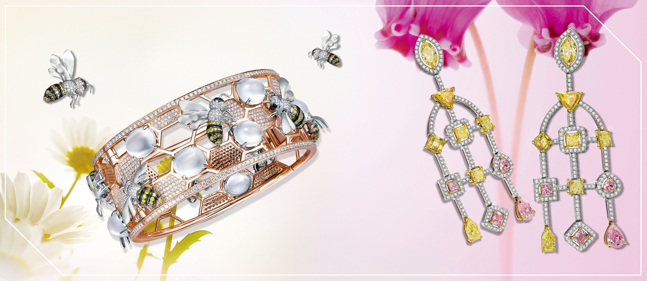 用天然钻石绘就瑰丽画卷