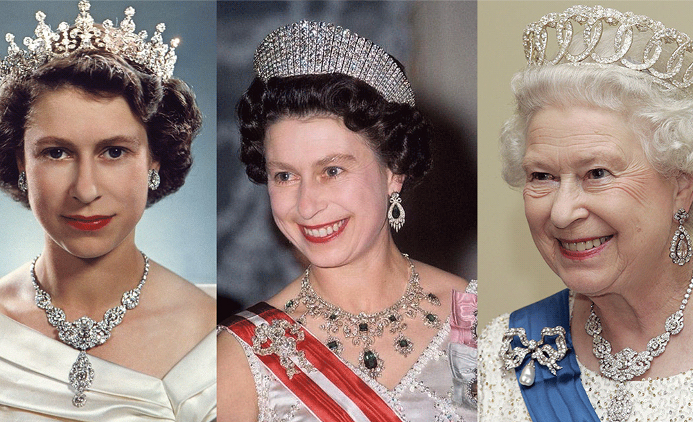 伊丽莎白女王的天然钻饰收藏