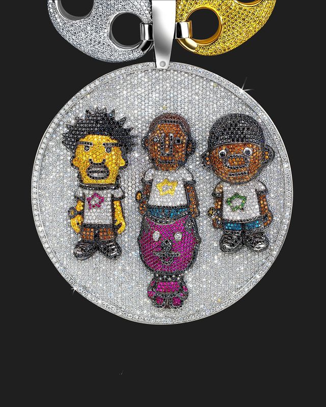 潮奢“嘻哈范”天然钻饰，火热拍卖中