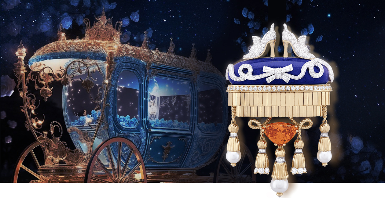 沉浸在珠宝的童话梦境中Van Cleef & Arpels [Souliers précieux]胸针