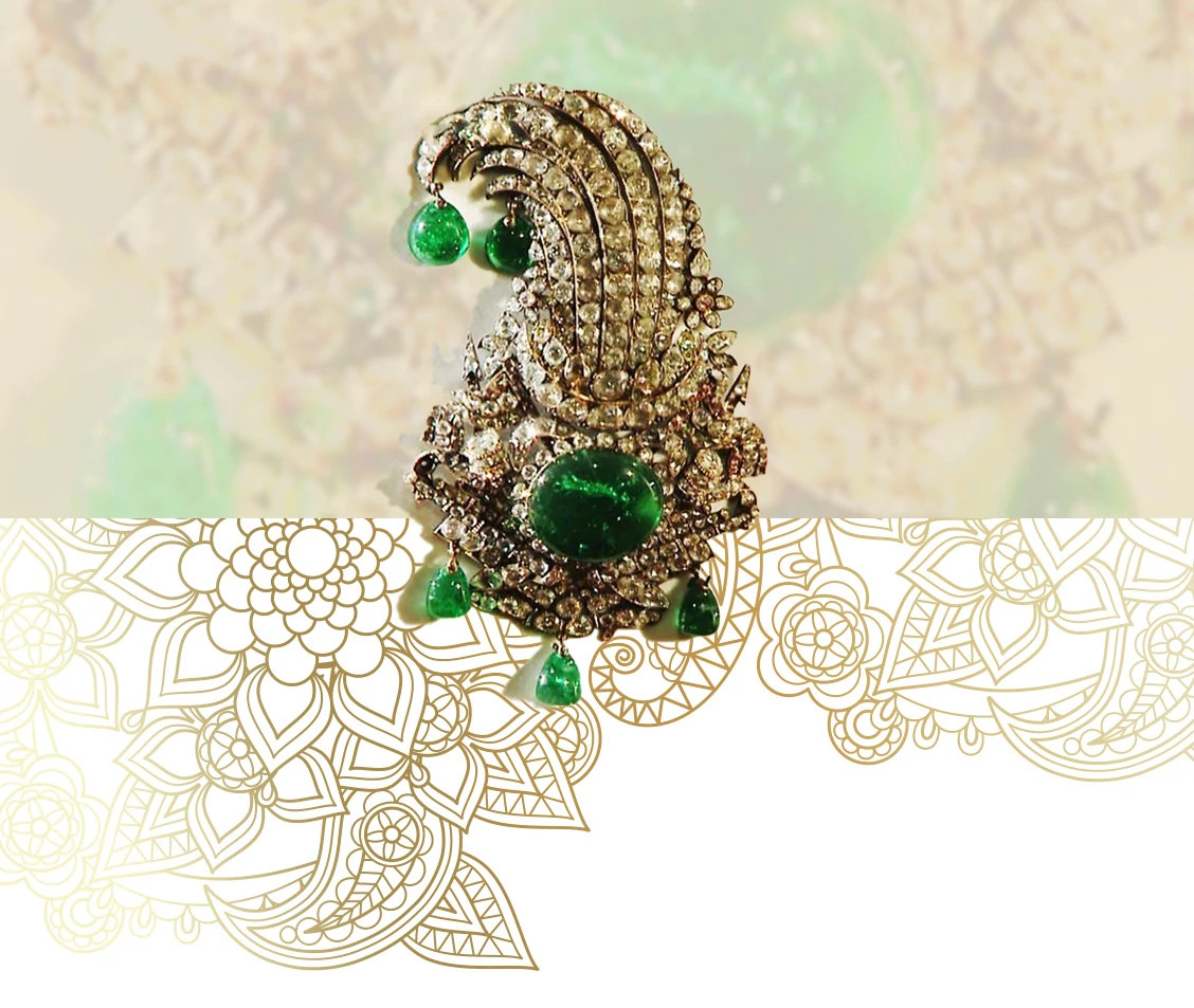 The Nadir Aigrette 天然钻石羽毛胸针
