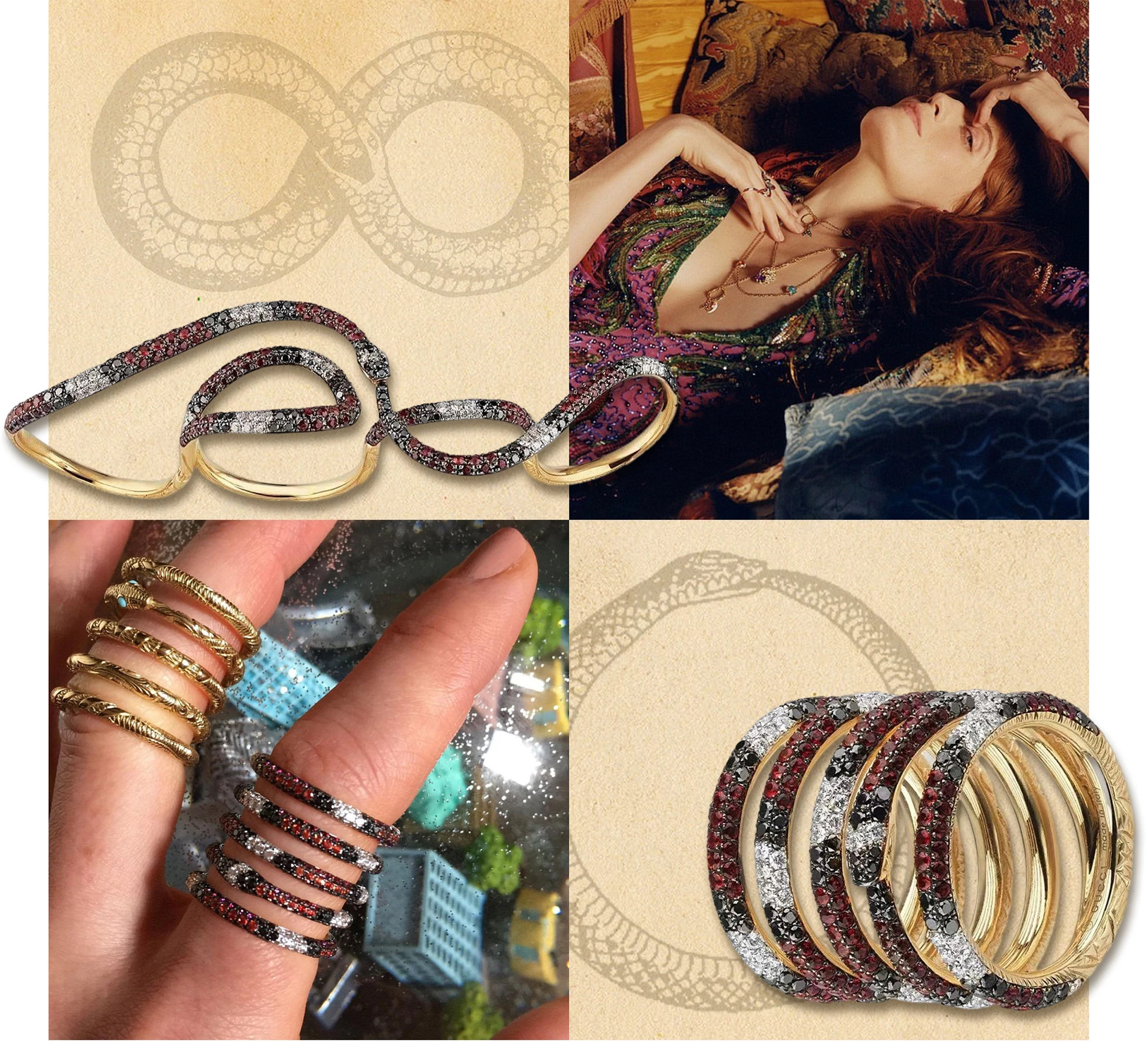 Gucci 古驰Gucci Ouroboros系列戒指