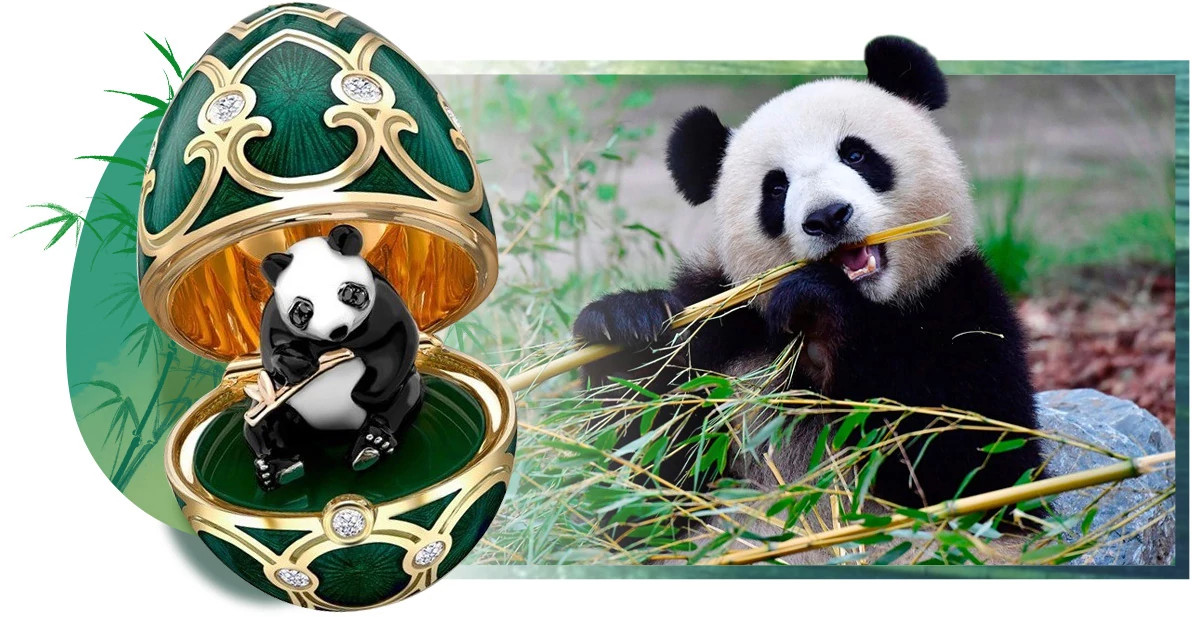 Fabergé「Heritage」系列熊猫吊坠