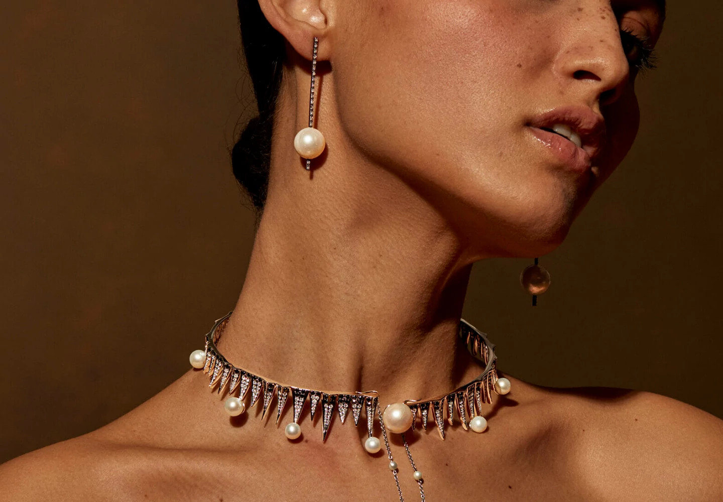 星月交辉——天然钻石与珍珠