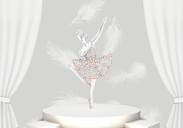 Van Cleef & Arpels Dulcinea Ballerina 胸针