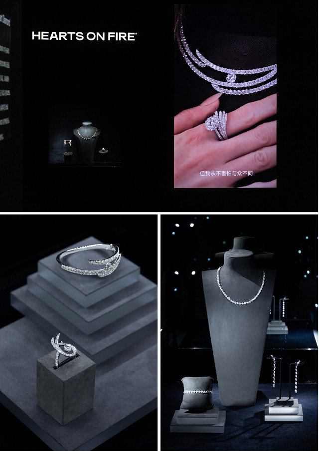 「HEARTS ON FIRE」展品