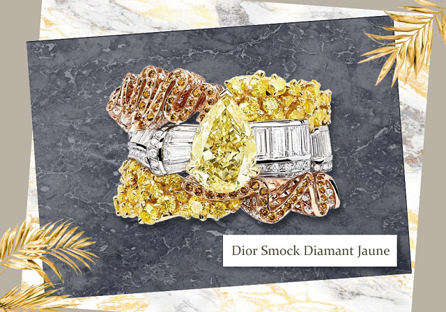 Dior Smock Diamant Jaune 戒指