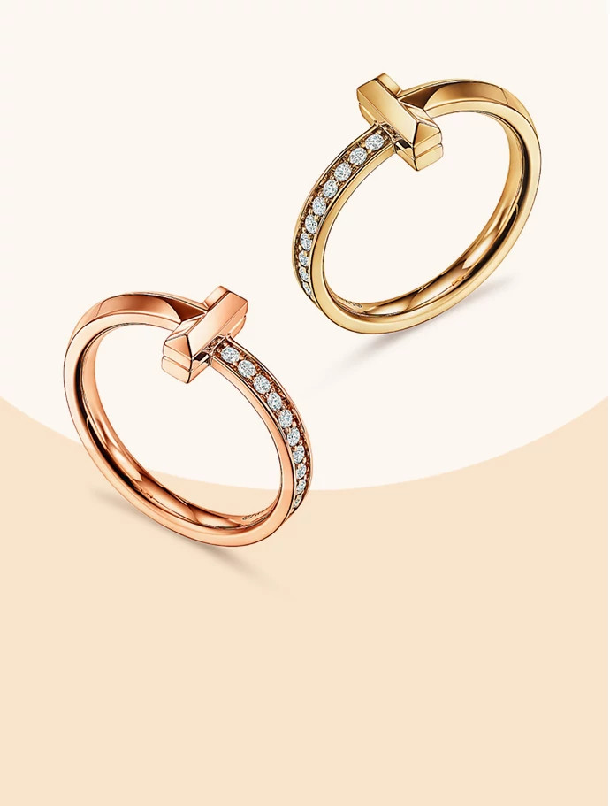 Tiffany&Co.T系列T1镶钻戒指