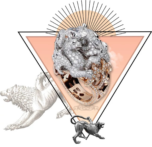 Giampiero Bodino Chimère 玫瑰金戒指