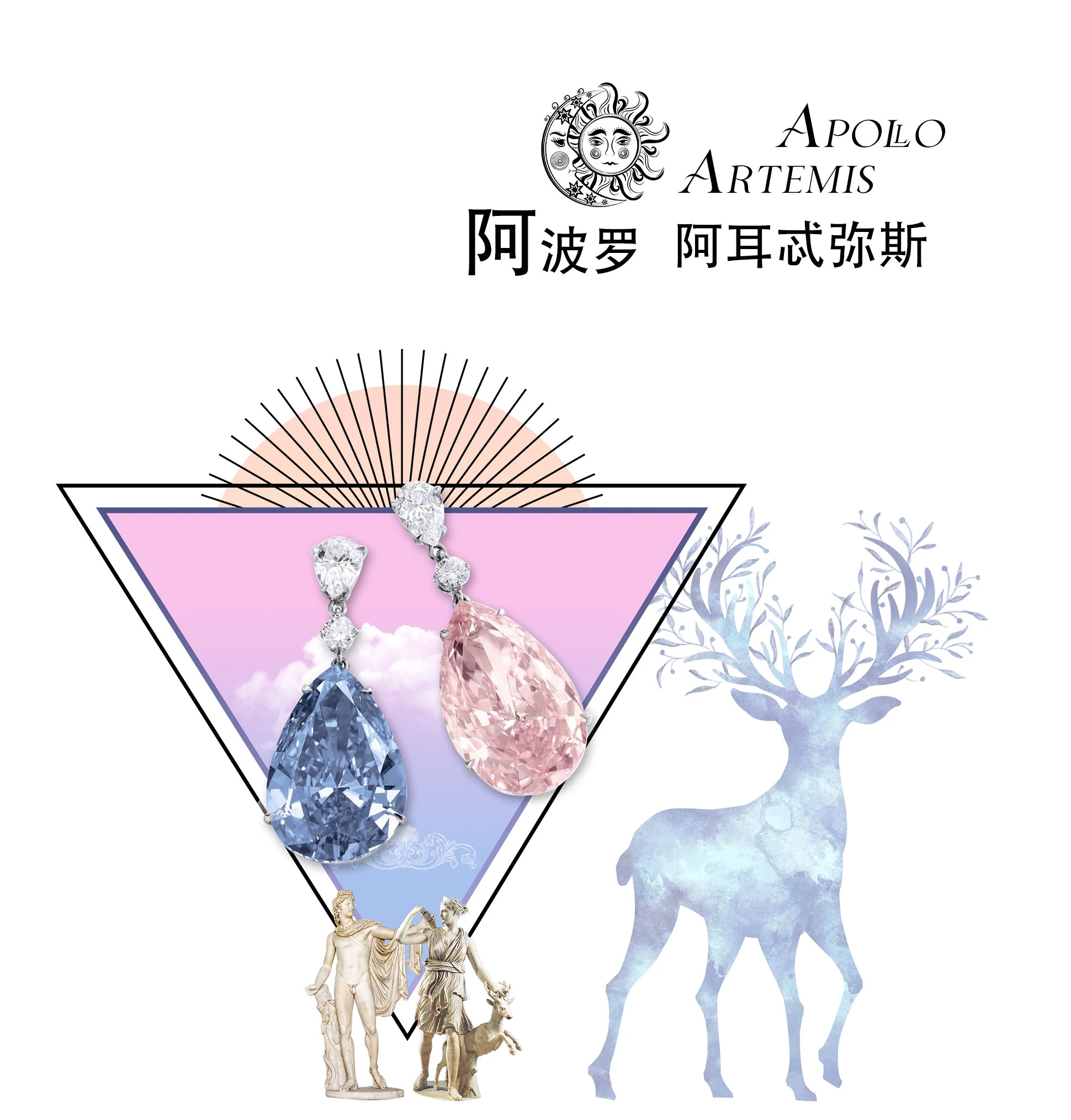 稀有彩钻—Artemis Pink和Apollo Blue