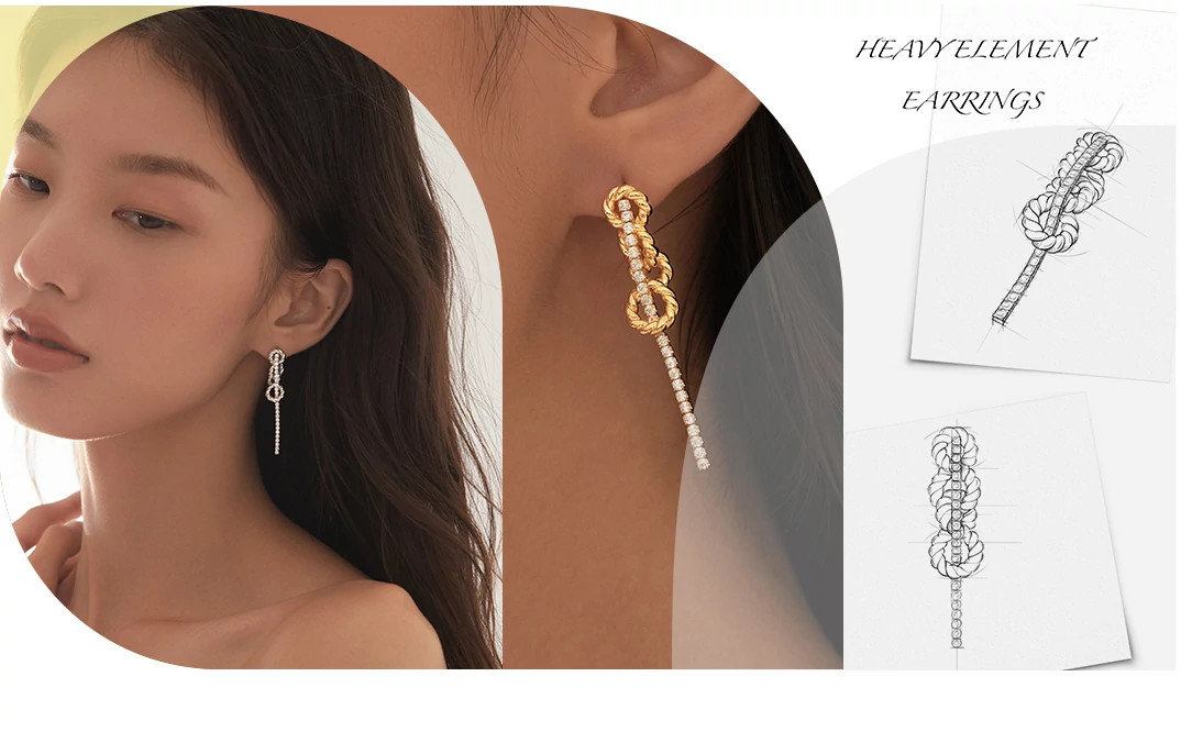 Mistova Jewelry-NOVA06系列-重元素耳钉