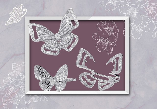 Stenzhorn Butterfly Lovers 白金戒指