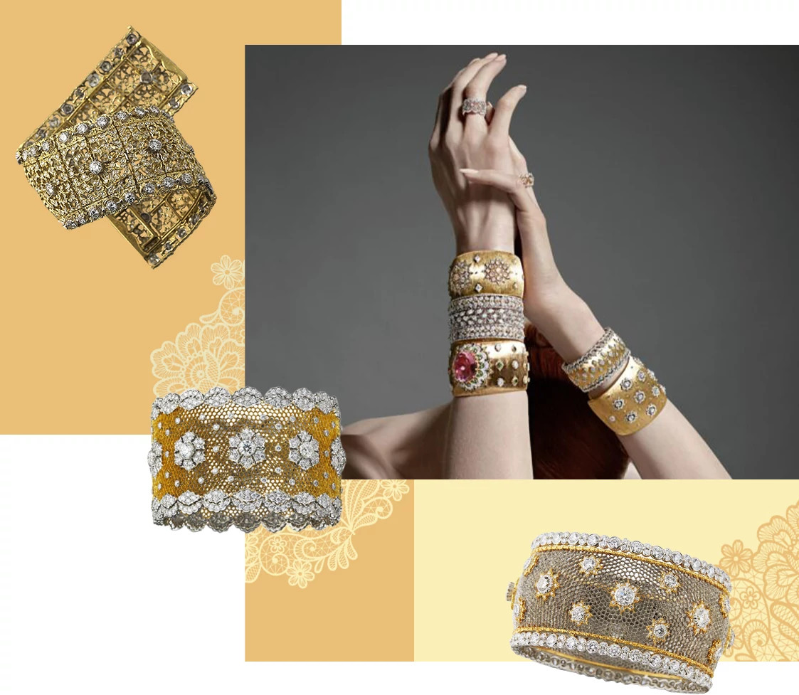 布契拉提 (Buccellati) Unica系列Volta Celeste天然钻石手镯