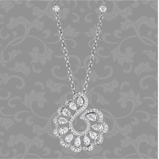 萧邦Precious Lace系列天然钻石吊坠