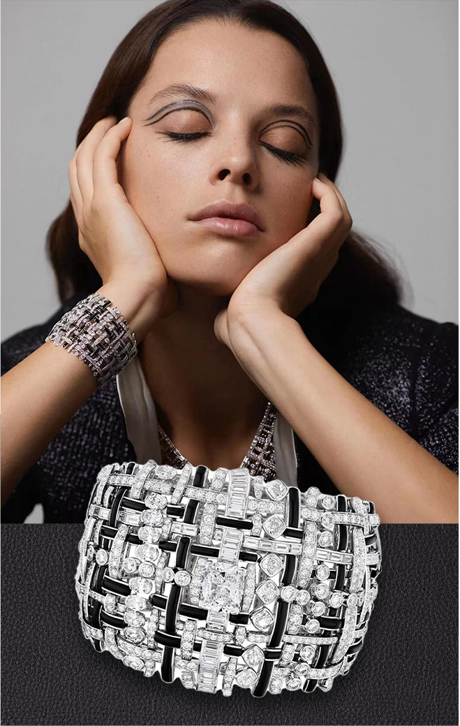 CHANEL 香奈儿 臻品珠宝系列Tweed Graphique 手链