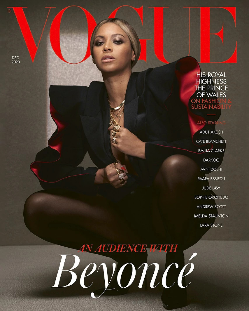 碧昂斯登上《Vogue》英国版封面