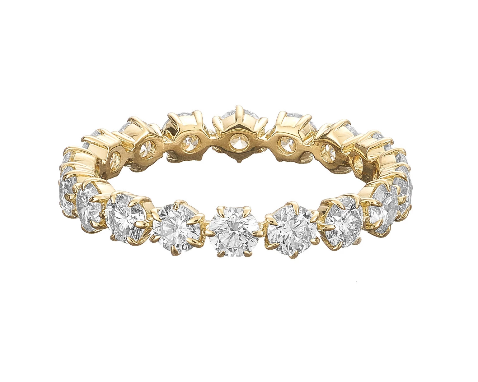 Jade Trau Catherine Eternity No. 3 天然钻石戒指黄金款