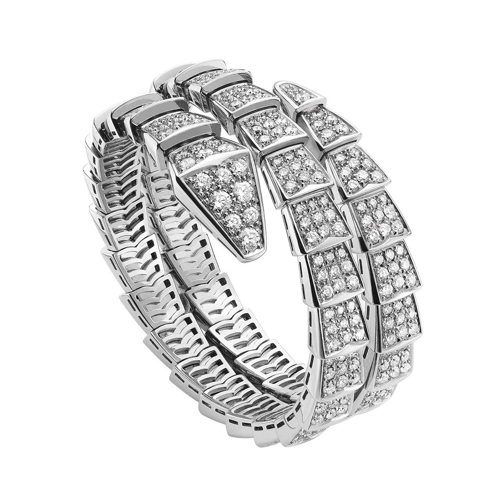 Serpenti Viper 白金手镯