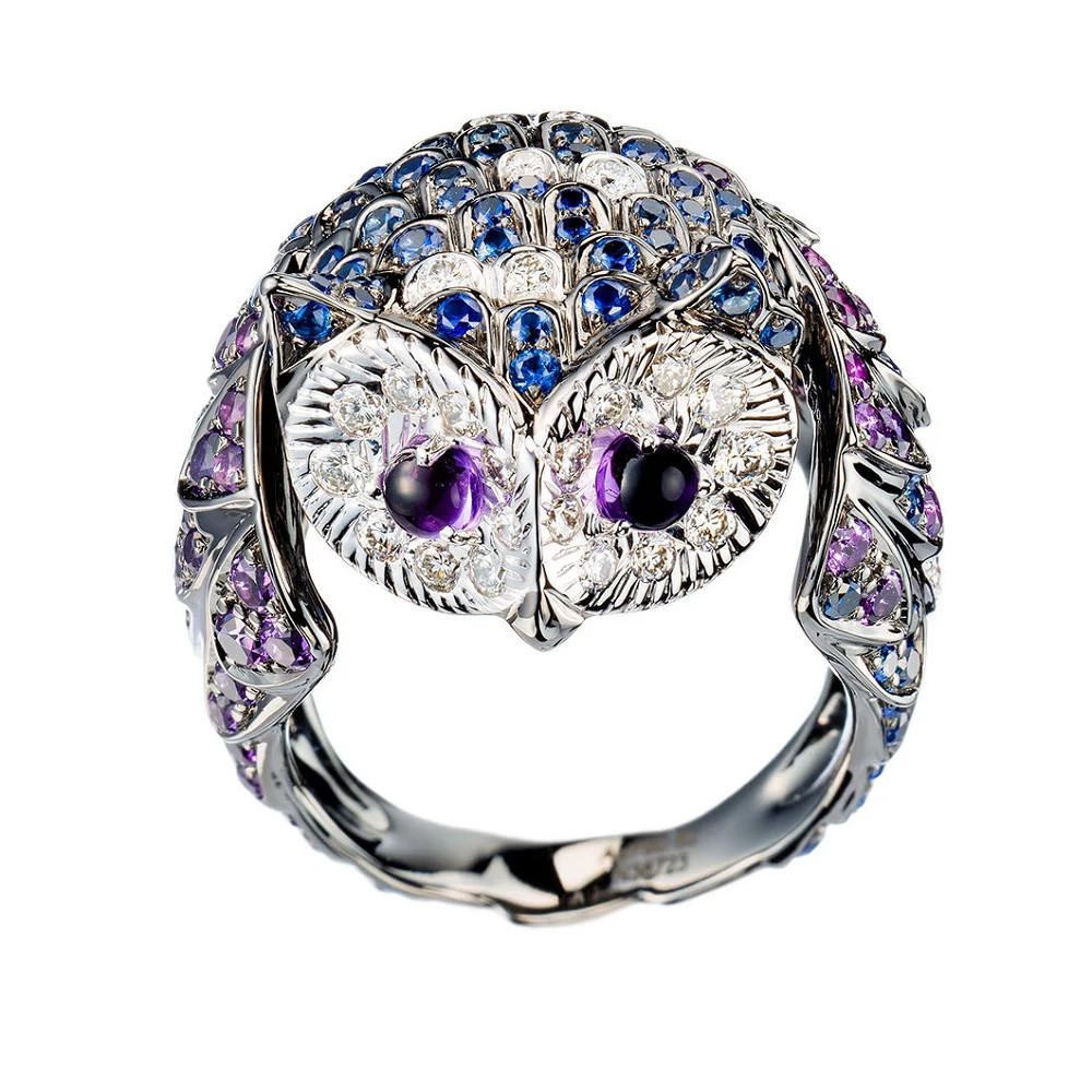 The Owl白金戒指