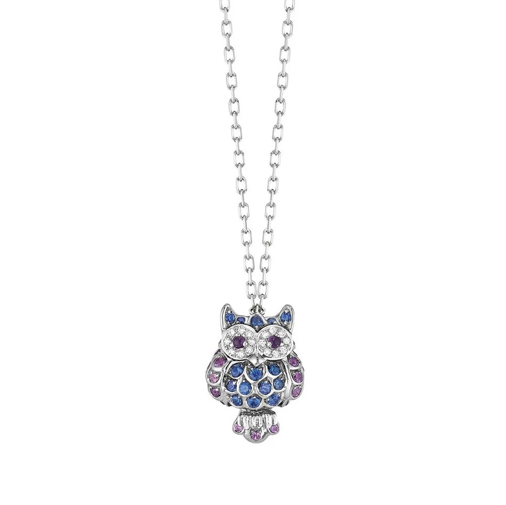The Owl 白金挂坠项链