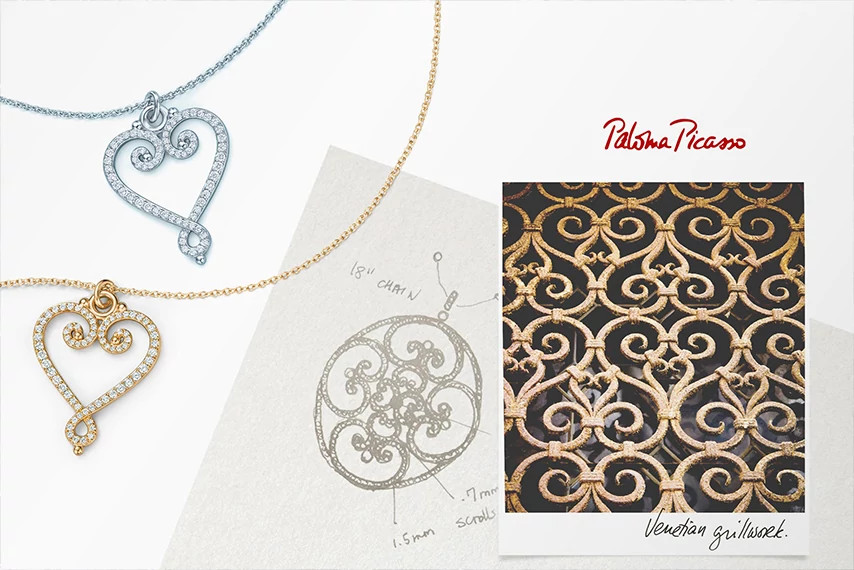 蒂芙尼 Paloma’s Venezia 天然钻石吊坠