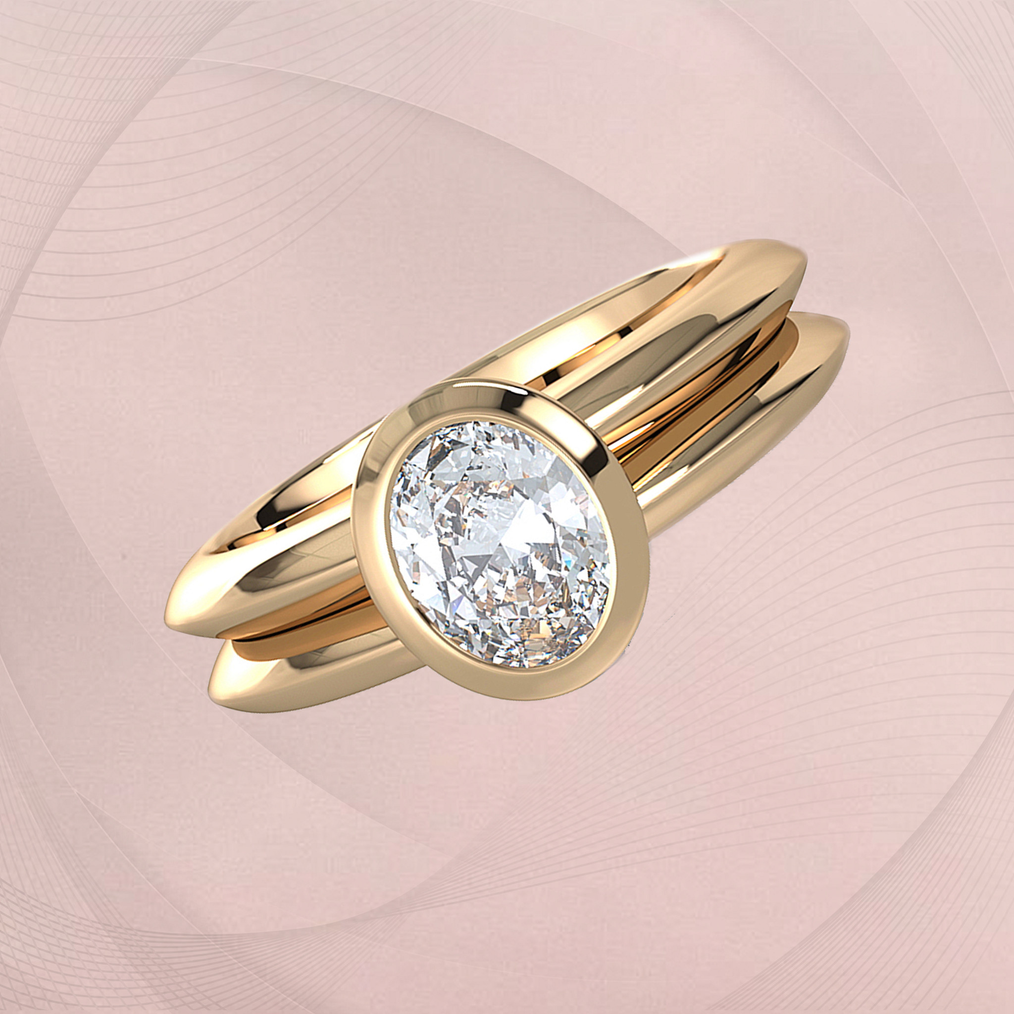 The Bond 金质戒指