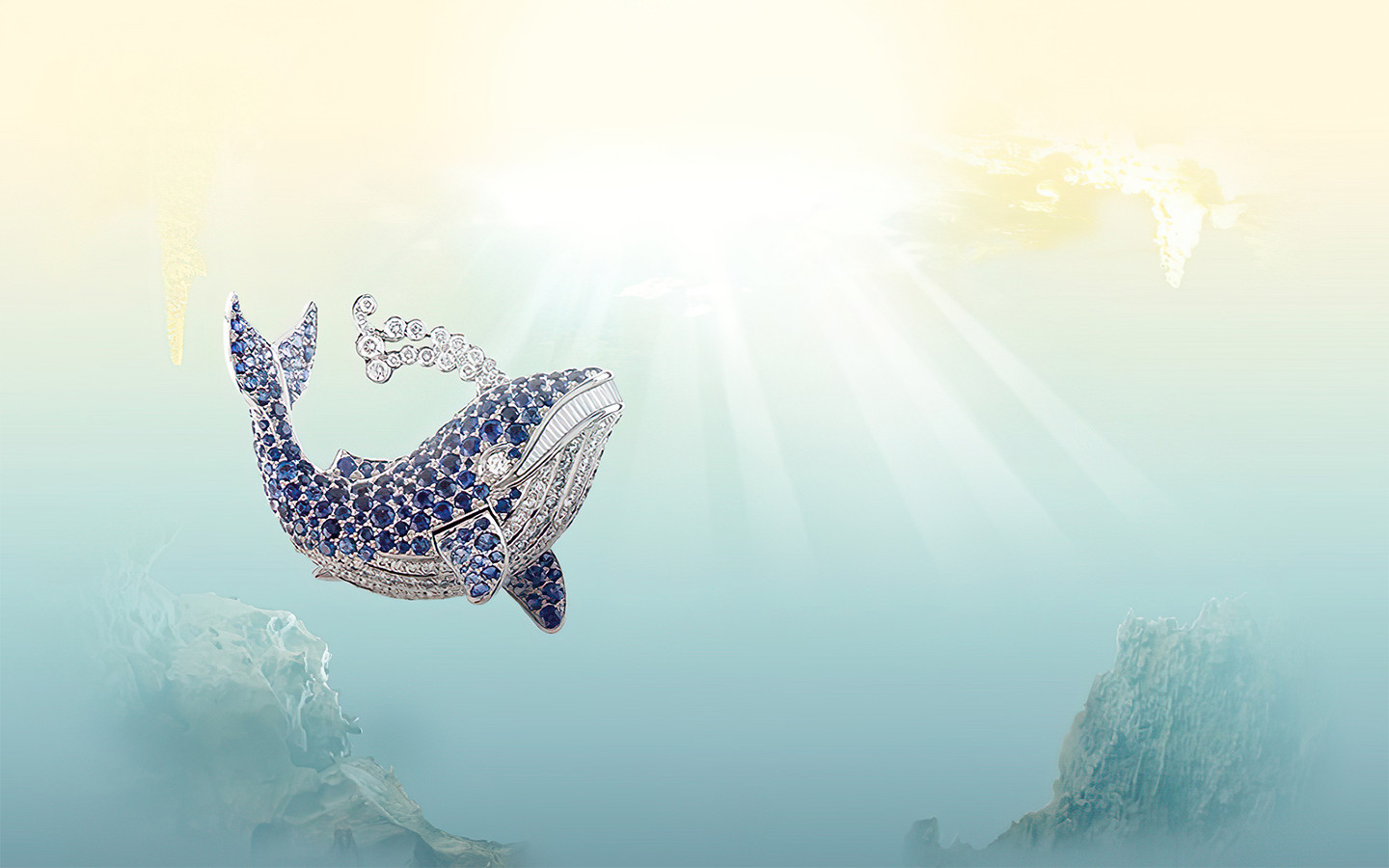 潜身海底：天然钻石演绎海洋生灵