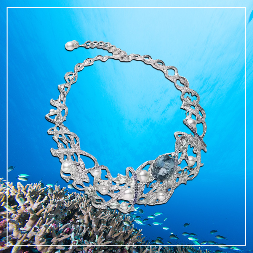 Mikimoto Praise to Nature 白金项链