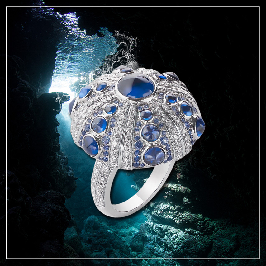Boucheron Oursin 白金戒指