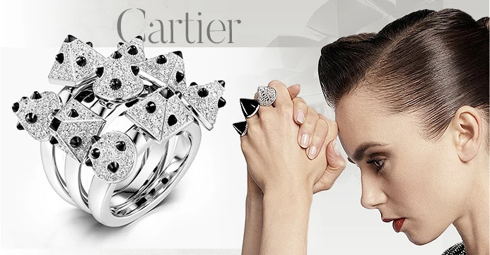 Cartier Clash [Un]limited天然钻石指间戒/戒指