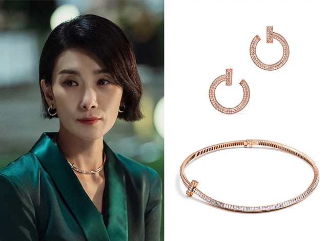 Tiffany T系列耳环和项链
