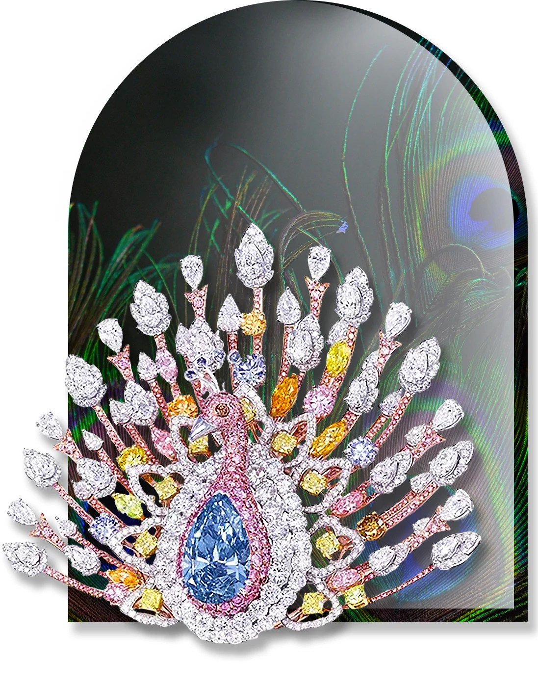Graff Peacock Broock孔雀胸针
